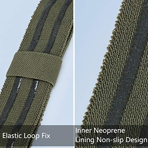IDOGEAR Tactical Leg Strap Thigh Belt for Holster Knife Elastic Thigh Strap Outdoors EDC Leg Hanger with Quick-Release Buckle - color: Ranger Green2