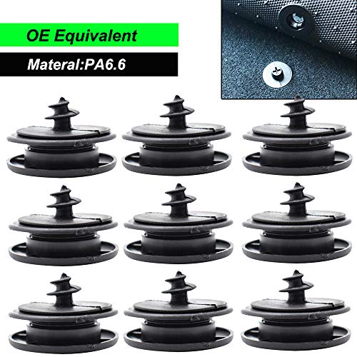 XUKEY 10pcs Universal Car Floor Mat Clips Retention Holders Grips Carpet Fixing Clamps Buckles Anti Skid Fastener Retainer Resistant