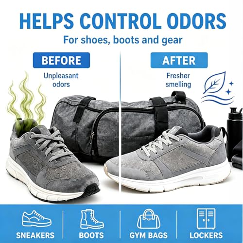 Knixmax Shoe Deodorizer Balls, Odor Eater Ball for Sneakers Boots Mules, Air Fresheners for Gym Gear Bags Lockers, Fresh Linen scent, Pack of 6, Blue - color: 3. Blue: Fresh Linen