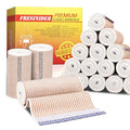FRESINIDER Premium Elastic Bandage Wrap, 18 Pack 4" Cotton Latex Free Compression Bandage Wrap with Touch Closure at Both Ends, Support & First Aid for Sports, Medical, and Injury Recovery - color: 18 Pack X 4 Inches