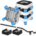 New Upgrade Furniture Sliders, Furniture Movers with Wheels, Furniture Lift Mover Tool Set with 360° Rotatable Wheels, Furniture Dolly for Moving Heavy Duty Sofa, Bed, Load Capacity Up to 750lb - size: 1in wheels + 1 pry bar