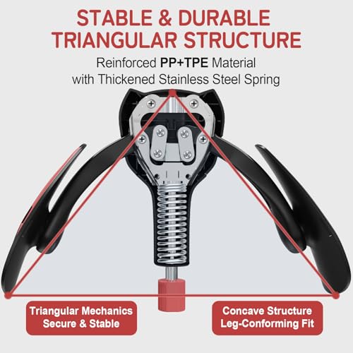 Pelvic Floor Exercise Devices 77 lb Adjustable Kegel Inner Thigh Exerciser and Hip Trainer Workout Equipment for Home Postpartum Recovery Women Men, with Band - color: Black