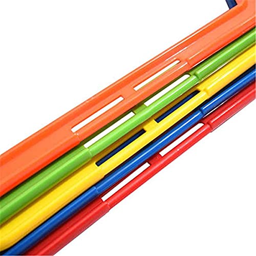 Hexagon Agility Ring Training Circle Ring Speed Agility Ladder Physical Training Ring Football Footwork Trainer Hurdles Agility Ladder Fitness Equipment Multicolor Training Ring 3Pcs - color: blue