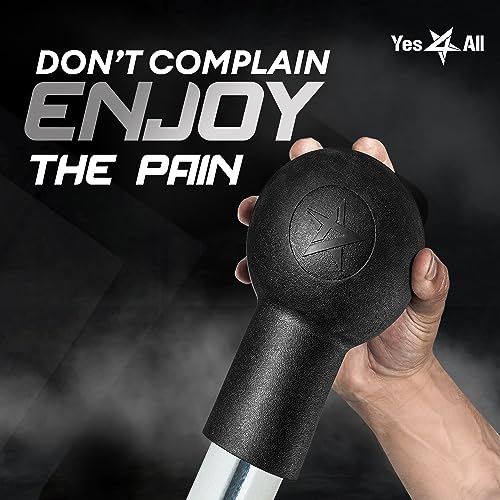 Yes4All Exercise Machine Adjustable T Bar Row Attachment, D Row Handle/Landmine Handle Attachment with Textured Rubber Handles - color: H. Barbell Bombs