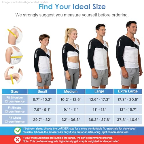 ComfiTECH Shoulder Arm Ice Pack Wrap for Pitchers, Ice Arm Sleeve for Volleyball Player, Athletes, Flexible Cold Application for Throwing Recovery, Elbow Joint and Muscle Relaxation & Daily Use, XL - size: Extra Large