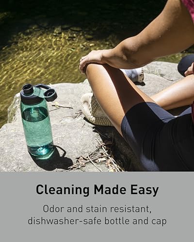 CamelBak Chute Mag Water Bottle with Magnetic Leak‑Resistant Cap, Lightweight Tritan Design for Everyday Hydration - color: Clear, size: 25 Ounces