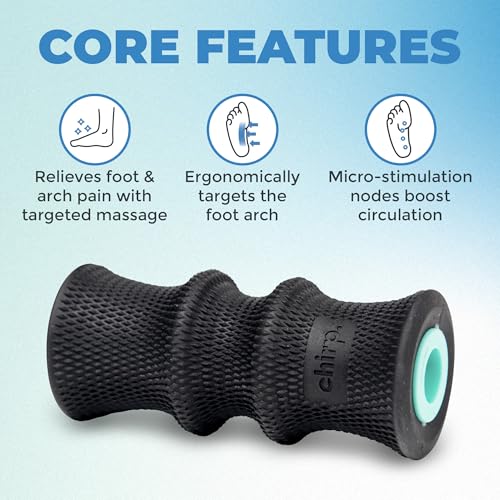 Chirp Foam Roller for Back & Neck Relief, 2-Inch Mint | Foot Roller, Foam Roller for Feet and Arches, Plantar Massage, Muscle Recovery, Compact 2 Inch - size: 2" - Deep Tissue