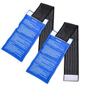Gel Ice Cold Packs - (2-Piece Set) Soft Reusable Cold/Hot Compress, Provides Alleviate Joint and Muscle Pain. Flexible Therapy from Injuries - Shoulder, Back, Knee, Neck, Ankle & More. - style: 11.93x6.14（2 Pack）