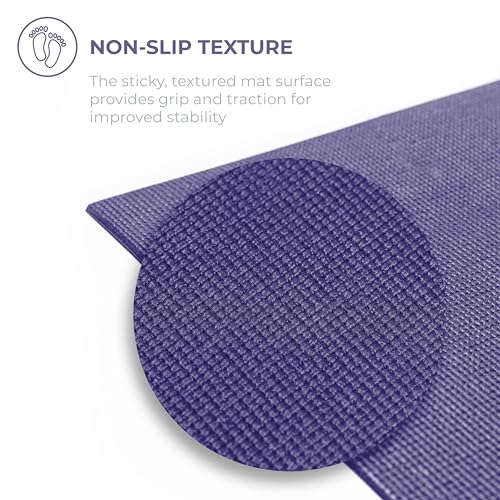 Voyage 5mm Studio Yoga Mats, 6 Pack, 72x24in | Extra Long, Anti-Tear Exercise Mats for Workout, Stretching, Fitness - Non Slip Gym Mats for Home, Schools and Studios - color: Assorted