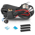 Wiring Harness 1 Lead, ACEC SHOP Light Bar Wiring Harness 12V 40A Rocker Switch Relay Fuse Nylon Wiring Harness Kit for Light Bars Work Lights Fog Lights Rock Lights for Truck UTV ATV Car Boat - style: 1 Lead