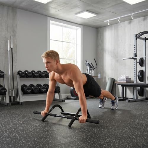 Stamina Products Multi-Function Pull-Up Bar for At-Home Upper-Body Workouts with 12 Grip Options for Targeting Chest, Shoulders, Back, Arms or Core
