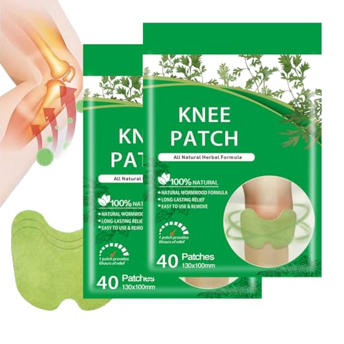 80Pcs Natural Knee Joint Patches,Herbal Patch Pad Balance,Mugwort Herbal Knee Patches,Long-Lasting Knee Comfort, Knee Joint Relief Patches - size: patch80pc
