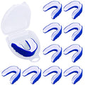 Sport Mouth Guards Gum Teeth Armor Game Guard for Boxing Basketball Football Hockey Karate Basketball Rugby Match - color: Blue, White