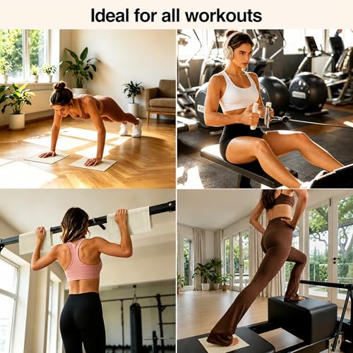 Pilates Non Slip Mat Anti Slip Hand Workout Pads Foldable Grips Gloves for Yoga Pull Ups Gym