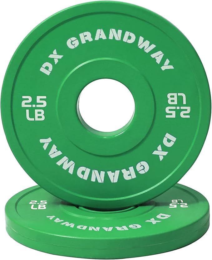 Fitness Change Weight Plates 1.25LB 2.5LB 5LB Pairs Support Plates Olympic Plates for Weight Lifting Bumper Weight Plates Steel Rubber Strength Training Weight Plates - color: 2.5LB X2