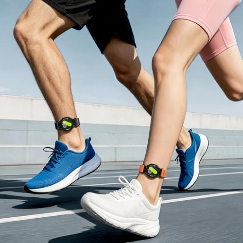 20mm Nylon Sport Ankle/Arm Band Compatibel with Galaxy Watch 7/6/5/4/FE 44mm 40mm/Watch 5 Pro/ 6 Classic 47mm 43mm/ 4 Classic Strap,Elastic Oberarmband Bicep Band for Women Men - color: orange