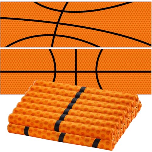 30Pcs Basketball Cooling Towels for Neck and Face 40 x 12 Inch Basketball Sports Team Gift Workout Ice Towel for Gym Sweat Microfiber Breathable Chilly Bulk Neck Wraps for Athletes Camping Travel Yoga - style: Basketball