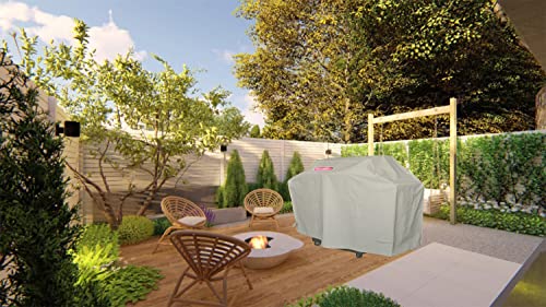 66" Heavy Duty Waterproof Gas Grill Cover fits Weber Char-Broil Coleman Gas Grill-Beige - color: beige, size: 66"