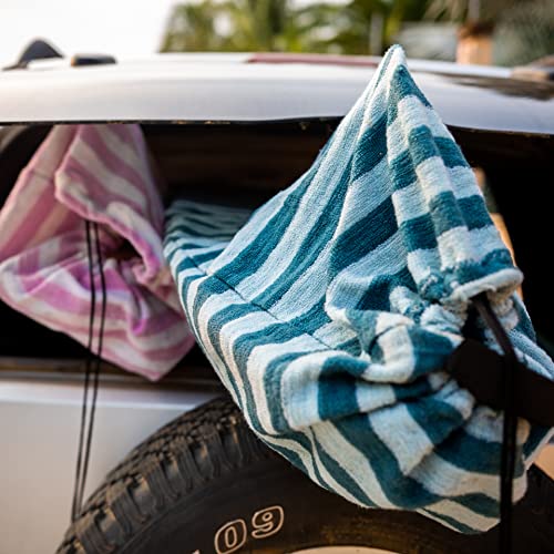 Surf Squared Surfboard Sock Cover and Paddleboard Cover - Lightweight Stretch Protective Surfboard Bag - Surfing Accessories - Shortboard, Longboard, Hybrid, Wakesurf, Standup Paddleboard SUP - color: Aqua, size: 6'4" Shortboard