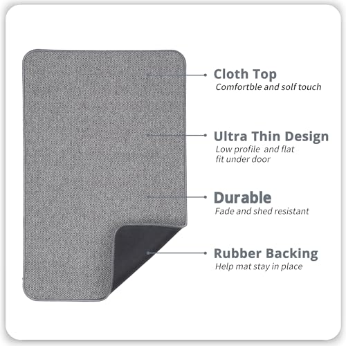 Bosap Bath Mat,Ultra Thin Bathroom Runner Rugs,Large Bath Mats for Bathroom,Quick Dry,Non-Slip,Machine Washable,Low Pile,Bath Rug,Shower Outside,Sink,Home Decor Accessories.Grey,1'5"x2'11"（17x35inch） - color: Grey, size: 1'5" X 2'11" (Runner)
