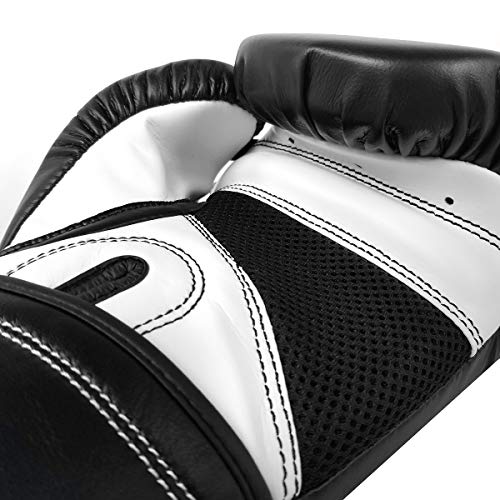 RIVAL Boxing RB2 2.0 Super Bag Gloves, Hook and Loop Closure - High-Density, Multi-Layered Padding, and Breathable Mesh Palm - color: Black, size: Large