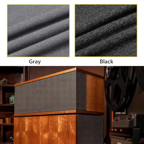 28"x54" Speaker Grill Cloth Fabric Stereo Mesh Fabric Water Resistant for Replacement Speaker Covers Protection Marine Boats Yachts Audio Party Stereo Equipment Black - color: Black, size: 28"x54"