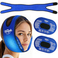Hilph Jaw Ice Pack Wrap for Wisdom Teeth, TMJ, Large Coverage Therapy | Adjustable Face Ice Wrap with 2 Movable Gel Packs,Cold Therapy for Oral Surgery Recovery, X-shaped Straps for Secure Fit