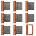Leriton 9 Pcs Clay Texture Roller Set with Handle, 8-Pattern 3D-Printed Miniature Texture Rollers for Clay, Miniatures, Tabletop, Pottery (Terrain) - style: Terrain