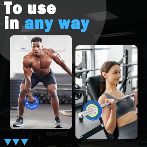 Change Plates Set 1.25LB 2.5LB 5LB Set Fractional Weight Plate Olympic Bumper Plates for Cross Training Steel Insert Strength Training Weight Plates - color: (1.25LB+2.5LB+5LB)x2