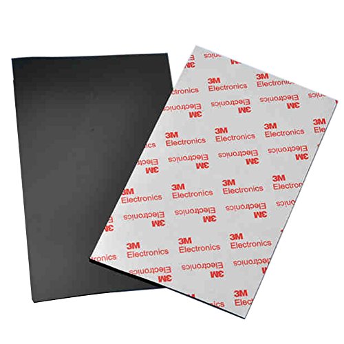 Non Slip Self Adhesive Silicone Cuttable Furniture Pads, 2-Piece Anti-Sliding Anti-Scratch Rubber Floor Protectors for Any Furniture andHome Appliances (Black) - size: Dimension: 6.29x3.93 inches | Color: Black