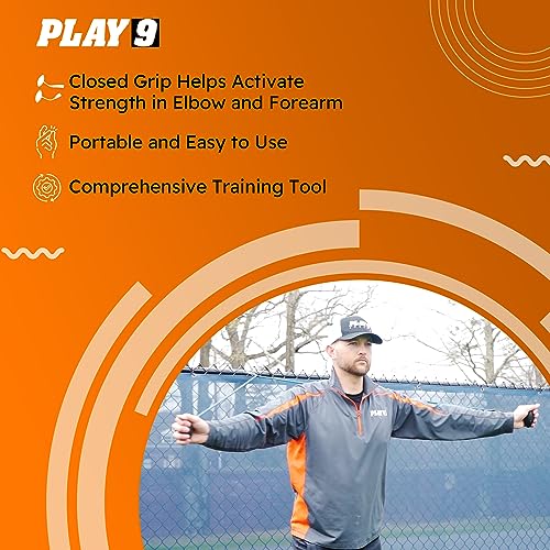 Play 9 Sports Resistance Exercise Bands Baseball Activation Elastic Training Athletes Equipment Bands - color: Ovoid - Black, style: Adult Closed Grip