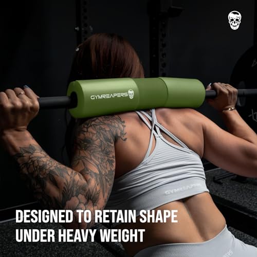 Gymreapers Barbell Squat Pad - Protective Bridge Pad For Hip Thrust, Squats, Lunges - Hip Support, Neck Protection For Bar - color: Green