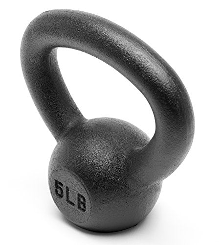 Powder Coated Solid Cast Iron Kettlebell Weights Set 5lb to 45lb Various Combination - color: B-Black(5+10+15)lb