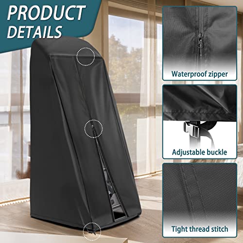 Inversion Table Cover - Dustproof and Waterproof Inversion Equipment Protection Covers (47" L X 28.3" W X 63" H) - Keep Your Inversion Table Safe from Dirt and Scratches - color: Black