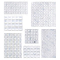 Amazon Basics Cabinet Door Bumpers, Clear Self Adhesive Pads for Surface Protection, Noise Reduction and Sound Dampening, Rubber Stoppers for Drawers and Cupboards, 300-Piece, 6.9 x 4.5 x 0.6 inch