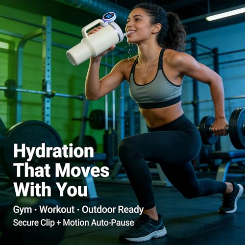 Drink Water Reminder for Stanley Cup 2.0 30oz 40oz – Water Bottle Reminder to Drink, Hydration Tracker Timer Clip, Smart Water Reminder Device, LED Beep Alert, USB-C Stanley Accessory