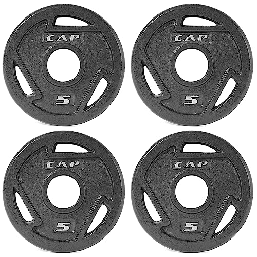 CAP Barbell 2-Inch Olympic Weight Plate | Multiple Options - size: 5 lb - Set of 4, style: Elite