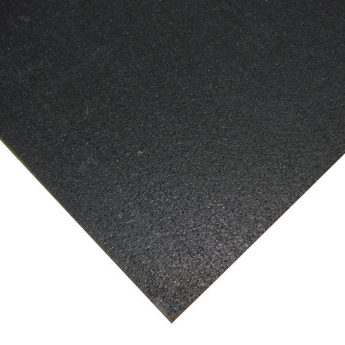 Rubber-Cal Rubber Anti-Vibration Mat - 1/4" x 4ft Wide x 3ft Long - Black Washing Machine Vibration Mat