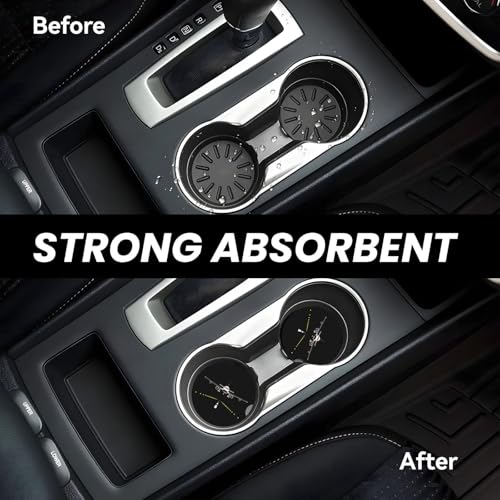 Airplane Aircraft Plane Car Coasters for Cup Holders, 2 Pack Absorbent Ceramic Drink Cup Coaster for Women Men, Auto Interior Accessories - color: T15