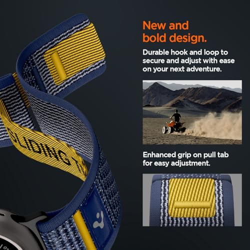 Spigen for Apple Watch Band, Compatible with Ultra 3/2/1 49mm, Series 11/10 46mm, 9/8/7 45mm, SE3/SE2/SE/6/5/4 44mm, 3/2/1 42mm - color: Active Navy