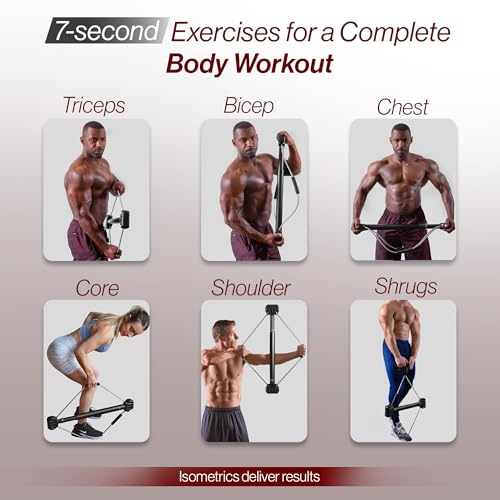 Bullworker Bow Classic 36" Isometric Exercise Equipment, Portable Home Gym Customized Variable Resistance, Chest and Arm Trainer, Full Body Strength Trainer, Shoulder Exerciser