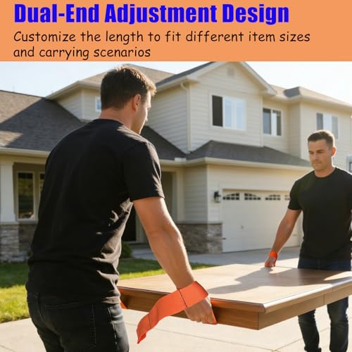 2-Pack Heavy Duty Furniture Moving Straps - for Moving Furniture, Appliances, and Heavy Items - Versatile Hand-Held Lifting Bands for Home & Office Use