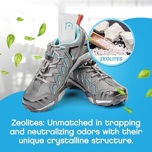 NonScents Shoe Deodorizer 1-Pack (2 Count) - Odor Eliminator, Air Freshener, Smell Absorber, Scent Remover for Shoes, Gym Bags, Soccer Cleats, Closets, Pet Area, Reusable - Shoe Deodorant - size: 1 Count (Pack of 2)