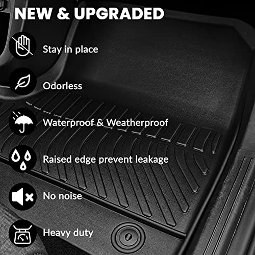 Auxko All Weather Cargo Mat Fit for Nissan Sentra 2026 2025-2020 TPE Trunk Liner Sentra Accessory All Season Guard Odorless Anti-Slip Black - size: 2) sentra|2020-2025|cargo mat