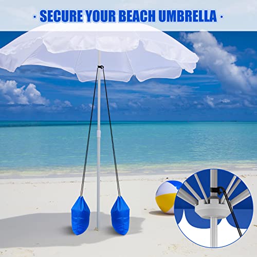 Saintrygo 2 Pack Sandbags for Beach Umbrella Heavy Duty Summer Canopy Tent Sandbags, Fillable Portable Windproof Weight Bag for Outdoor Canopy Legs, Tent Universal Sand Anchor Weights