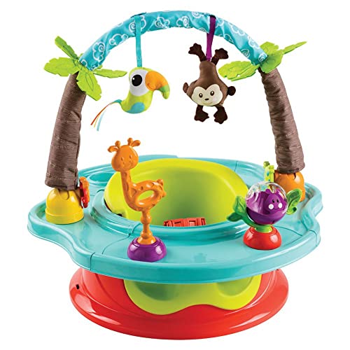 Summer by Bright Starts Deluxe SuperSeat, Wild Safari, Fun Baby Seat for Sitting Up, Playtime, and Meals, Ages 4 Months to 4 Years - color: Wild Safari