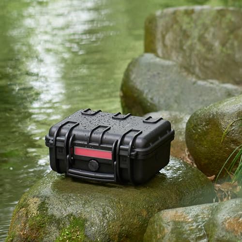 Amazon Basics Hard Camera Case, Small, Black, Solid, 12"L x 11"W x 6"H - size: Small