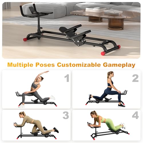 Spine Twist and Stretch Trainer Abdominal Machine for Home Gym Workout | Crawler with Counter for Muscle Training and Leg Stretching and Core Activation