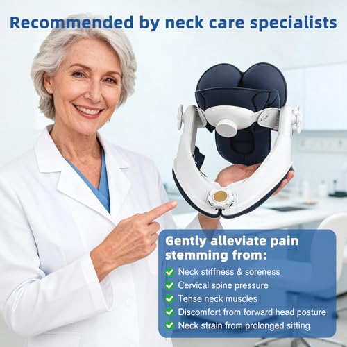 Neck Stretcher Cervical Traction Device - Adjustable Lightweight Neck Support Brace for Cervical Spine Decompression,Pain Relief Neck Decompression Tension Relief, FSA Eligible HSA Eligible