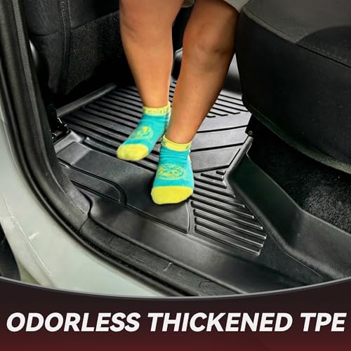 YITAMOTOR Floor Mats for Toyota Tacoma 2024 2025 2026 Double Cab Automatic, Custom Fit All Weather Anti-Slip TPE Rubber Mat, Super Duty Toyota Accessories, Tacoma TRD/SR/SR5/Limited Floor Liners Set - style: 2024-2026 | For Toyota Tacoma Double Cab Automa